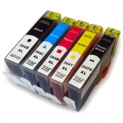 5X tusz HP 364 XL do HP DeskJet 3520 3522 3524
