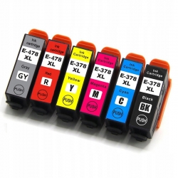 6X Tusz T3781 do Epson Photo HD XP15000, XP8500